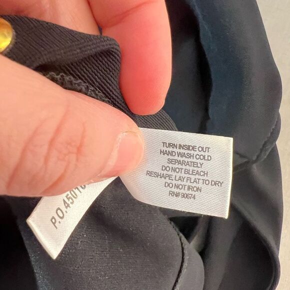 Boston Proper Sleeveless Gold Studded Hem Side Slit Black Dress Size S - Picture 9 of 10